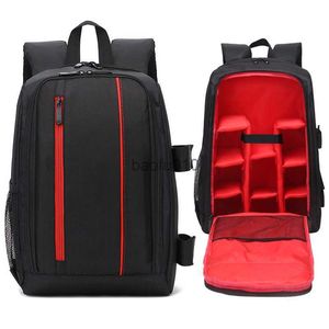 Akcesoria worka na kamerę Jinnuolang unisex fotografia wodoodporna plecak kamera Ramiona torby nylonowe dopasowanie 15.6 '' Podróż laptopa DSLR Mochila HKD230817