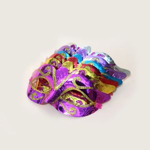 Маска для вечеринки с золотой блестящей маской венецианской унисекс Sparkle Masquerade Venetian Mask Mardi Gras Masks Masquerade Хэллоуин