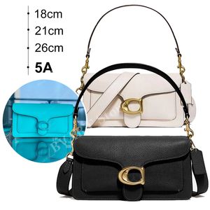 5A Designer Bag de ombro C Bola Bola Couro Coloque Luxúria C Buckle Tabby Classics feminino Bolsa cruzada Fashion Casual 2024 Novo 18cm 26cm