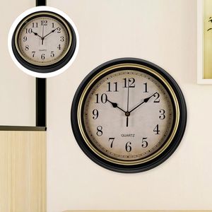 Relógios de parede relógio estilo vintage silencioso que não toca rústico redondo pendurado não