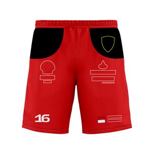 New summer men's shorts 2023 season F1 racing suit Team No.16 and No.55 driver shorts men's fan shorts