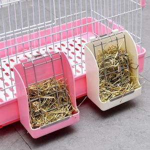 Piccole materie di animali con conigli alimentatori di erba aracciatura a gabbia per Hayrack guineapig drop 230816