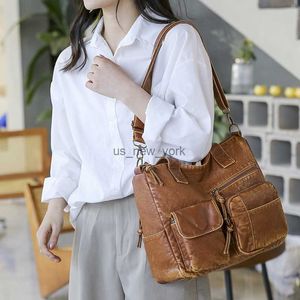 Hobo Exclusive Design Women's Bags Vintage Handbags for Women Retro Large Capacity Tote Bags Fashion Shoulder Messenger Crossbody Bag HKD230817