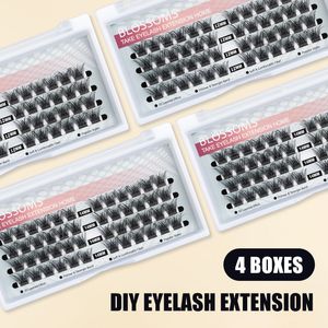 False Eyelashes 4 boxes ETVITE Volume Clusters Lashes DIY C Curl Segmented Individual false Natural 230816