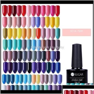 Gel per unghie 7dot5ml ur zucchero color solido polacco UV nero lacca arte bianca immergere fuori vernice cappotto non wipe top 100 colori goccia consegna dhkax