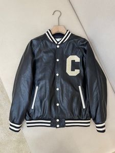 Büyük boy oyuncak ceket buzağı siyah / fildişi 23ss siyah beyzbol ceketleri erkek tasarımcı ceket tiffany deri kılıf new york erkek ceket 925