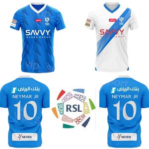 Al Hilal Saudi 10 Neymar Jr Jerseys de futebol 2023-24 FC 77 Malcom 43 Musab al-juwayr 8 Ruben Neves 16 Nasser al-Dawsari 1 Abdullah al-Mayouf 22 kits de camisa de futebol Sergej