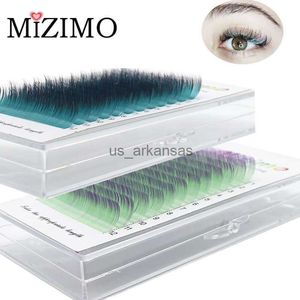 Falska ögonfransar Färg Stängpackad enkel blandad längd Enkel konstgjord ympning Eyelash sträcker sig naturligtvis 0,07/0,1 c/d ögonmakeup 8-15mm. HKD230817