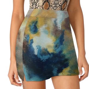 SKIRTS abstrata céu leve à prova de calça de calça fada fada feminina feminina Roupa para 230817