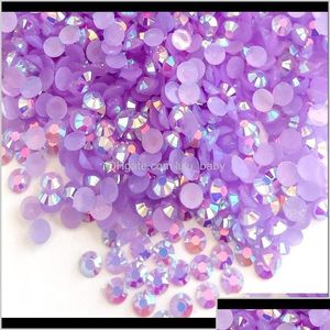 Decorazioni per nail art 1000pcs Diamond Resina Jelly Rhinestones M 4mm 5mm Iridescent Clean Abside Flatback Riflettente ZB18 DAZWQ 1CZD9 D DHTFX