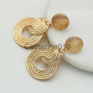 Charm Geometric Metal Earrings For Women Fancy Drop Simple New Design Large Punk Jewelry Trendy Fashion Accessories Giifts Party MQ038 J230817