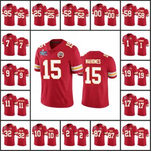 Kansas''City''Chiefs''Men 10 Isaih Pacheco 15 Patrick Mahomes 7 Harrison Butker Donne Youth Red Custom Super Bowl''LVII Vapor Limited Jersey