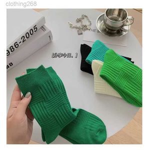 Frühling Neues koreanisches INS LINE ERSTELLUNG IHRE FARBE MIDUSHOUBLE SOCKS BV GREEN Baumwollsocken Mesh Red Mode Socken