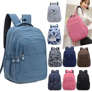 School Bags Fashion graffiti Women Backpack Multifunctional multilayer multi zipper Waterproof Nylon for Teenage Girls 230817