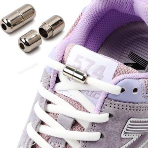 Sko delar tillbehör Inga slipsar elastiska sneakers runda skosnör utan band snabb skosnör för skor barn vuxna en storlek passar alla sko 230817