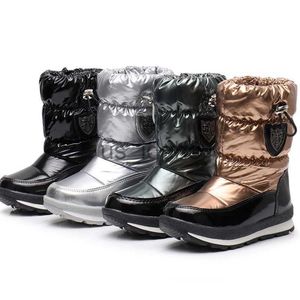 Stivali 2023 Capotte da neve invernali a neve da genitore-slittano impermeabile stivali da sci in peli di peli caldi peluche da uomo stivali da neve boots boots j230818