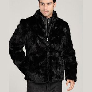 Kurtki męskie męskie futra męskie płaszcz futra uprawia własną moralność kurtki z suwakiem zimowe modnie męskie ekologiczne faux futra kurtki 230816