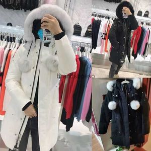 Giacca casual down canadese da donna in pelliccia calda per esterni Knuckle Doudoudoune Women's Winter Coat