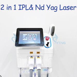Laser YAG portatile a caldo e IPL Opt 2 in 1 macchina per tatuaggio per la pigmentazione dei capelli Laser Ringiovanimento Professional Professional 360 Magneto Ottico E-Light