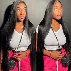 220%density Hd Lace Frontal Wig 40 Inch Human Hair Wigs for Women Pre Plucked with Baby Hair 13x4 Straight Lace Front Wigs Human Hair