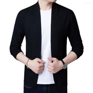 Men's Sweaters Women Solid Color Sweater Jacket Stylish Knitted Cardigans With Pockets For Spring Autumn Casual Wear Knit