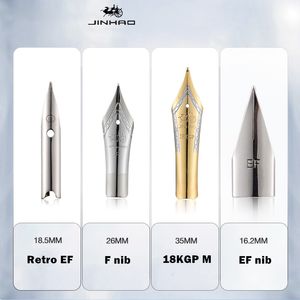 Фонтановые ручки 1pcs jinhao Оригинальный NIB для фонтановских ручек 18 кг в M 0,38 мм F