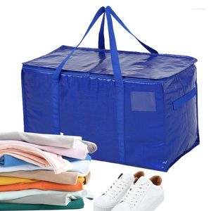 Storage Bags Packing For Moving Tote Bag With Zippers & Handles Waterproof Space Saving Supplies Clothes