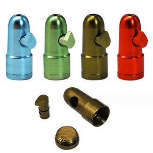 NUOVO SNIFF NASAL BULLE SNUFF POTTO DI SNUFF PIBO DI DISPONSIMENTO METAL METATO 44MM per mini tubi di fumo snorter giaccino bong d'acqua