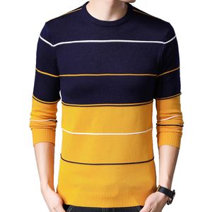 Suéter masculino casual grosso inverno quente luxo malha pull suéter homens usam camisa vestido pulôver malha masculino modas 71810 230817