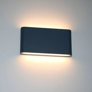 LED upp och ner vägglampan utomhus väggljus vattentät vägg sconce ac90-260v au11