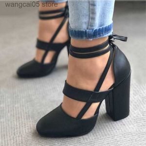 SURES BUTS Kobiety Pumps Plus Size 35-43 Kobiety Obcasy Chaussures Femme Gladiator Summer High Heels for Party Wedding Buty Kobiety grube szpilki T230818