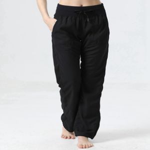 LU-88 High Weist Yoga Pants Women's Women Light Slim Slim Dance Pants تدريب الملابس الجري