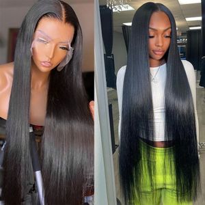 220%density Straight 360 Lace Wig Human Hair Pre Plucked 13x4 13x6 250 Density Hd Lace Frontal Wig 4x4 5x5 Transparent Lace Closure Wig