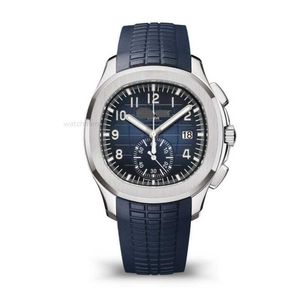 Eleganti orologi da polso cronografo sportivo Peta P 5968 Nuova serie Blue Disc Platinum per designer Choser in stile di lusso