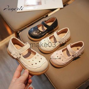 Sneakers Girls' PU Leather Footwear Spring Autumn New Princess Flats Softsoled Loafer Single School Shoes for Kids Girls J230818