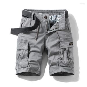 Shorts maschile 2023 MENS Summer Cotton Army Tactical Caro Sort Fasion Kaki Multi-task Casual Sort Pants Fili