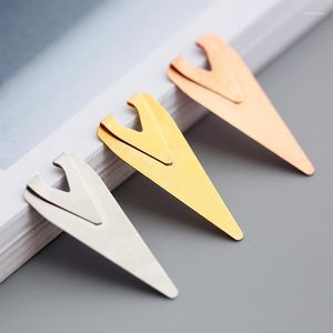 300pcs Metal Creative Hollow Out Mini Coolmark Clip 2.5 1 CM Mix Color