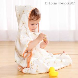 Havlu Robes Ircomll yenidoğan bornalı yürümeye başlayan bebek takım elbise kaput bambu fiber yemek yumuşak gazlı çocuk banyo kızlar ve erkekler havlu z230819