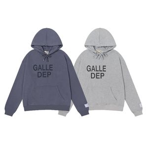 American Designer Galler Classic Printed Hoodie Heavyweight Cotton Fleece Fleece Kapuzen-Sweatshirt Herren Frauen Langarm T-Shirt