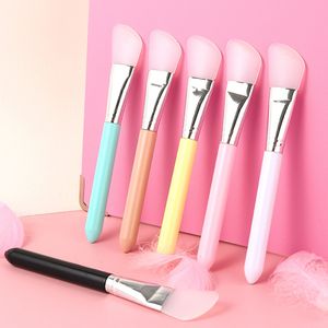 Professionell mjuk silikonmaskborste DIY Hemsalong Silikon Ansiktslera Mixing Brush Makeup Tool For Skin Care återanvändbara kosmetiska verktyg