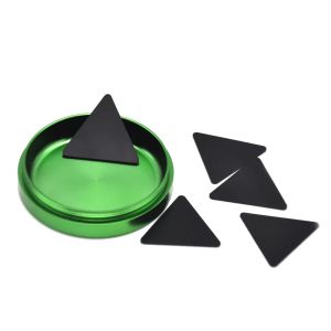 Herb Tools Smoking Tobacco Accessories Wholesale Plastic Black Triangle Pollen Scrapers