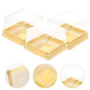 Bakeware Tools 50st Clear Cupcake Boxes Mooncake Muffins Dome Box Containers Wedding Birthday Presents