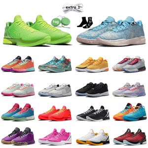 Top Quality Lebrons 20 XX Witness Mamba 6 Basketball Shoes 6s Designer Men Sneakers Protro Grinch Think Pink All Star Young Heris Total Orange I Promise Sport Trainers