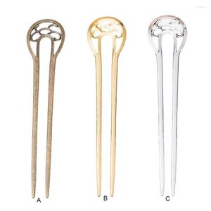 Bokklipp U-Shape Hair Sticks Smycken Making Accessories Styling Tools