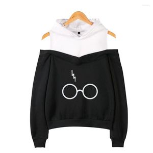 Kobiety z kapturem harrys szklanki drukowane seksowna bluza dla kobiet swobodne harajuku bluzę z kapturem moda pullover ubrania streetwear