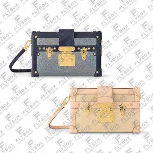 M22882 Petite malle påse axelväska crossbody kvinnor mode lyxdesigner totes handväska messenger väska topp kvalitet handväskan snabb leverans