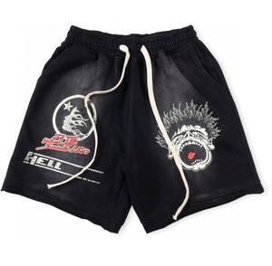 Shorts designer di uomini pantaloni casual cortosi studi Hellstar suona come il paradiso da tasch sport da donna Shorts hip hop streetwear