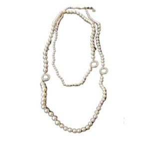 Populär mode Pearl Sweater Chain Beaded Necklace for Women Party Wedding Jewelry for Bride With Box HB5219176417