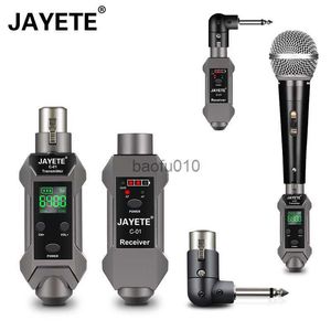 Microphones Professional UHF Wireless XLR -högtalare Sändare Converter Digital Wired to Wireless Microphone Transmitter Microphone Adapter HKD230818