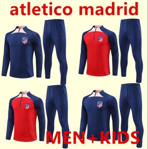 23/24 adulto masculino e infantil Madrid agasalho Chandal Futbol Soccer Training Suit 22/23 Atletico Tracksuits Set Men Camiseta de Football Jacket
